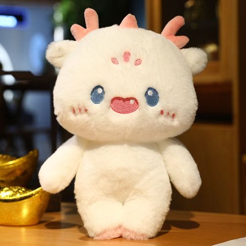 Poupée Dragon En Peluche Mignonne, Vêtements Pouvant Être Portés Et Retirés, Poupée Cadeau Pour Enfants Du Nouvel An De Bon Augure De L'année Du Dragon Sans Vêtements - 30 Cm 0,2 Kg