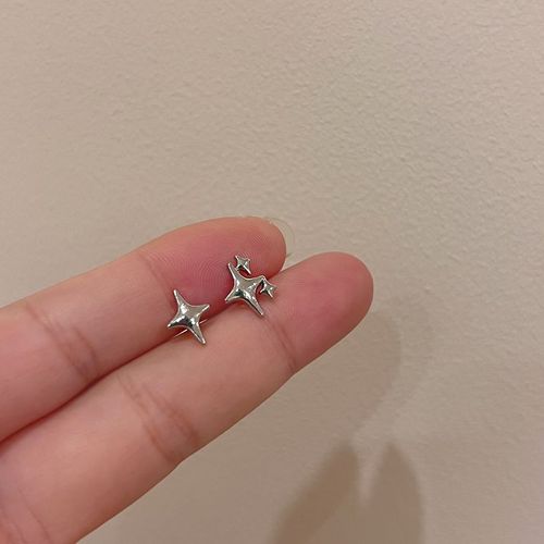 Y2k-Boucles D'oreilles Gothiques En Argent Pour Femme, Pentagramme, Étoile, Punk, Document Helix, Piercing Oreille, Sophia, Ongles, Accessoires Bijoux