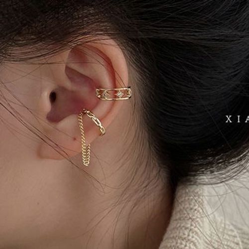 Zcompresses-Boucles D'oreilles Clip Mignonnes Pour Femmes, Manchette Strucear Féminine, Pas De Piercings, Faux Cartilage D'oreille, Bijoux Délicats Et À La Mode, 2023