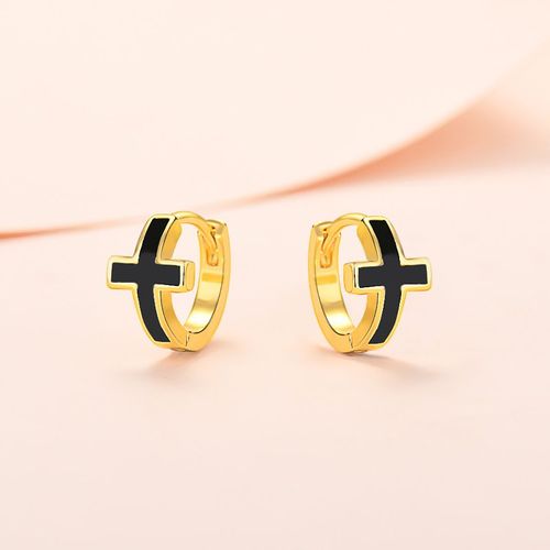 Boucles D'oreilles Gothiques Pour Femmes, Chaîne Torsadée En Métal, Croix En Pierre De Lune, Goutte, Tendance, Bijoux, Vente En Gros