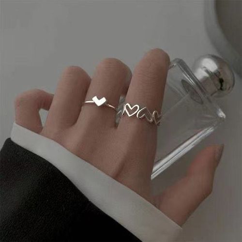 Bague Gothique En Pierre De Lune Y2k, Gland Irrégulier, Chaîne De Lave, Étoile Opale, Bague Esthétique Kpop, Ensemble De Bagues En Perles Pour Femmes