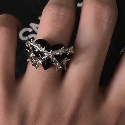 Bague Ouverte Rouge Sur Épine Pour Femme, Bijoux De Ixpersonnalisés, Cadeau, Vent Froid, Amour, Nouveau, 2023