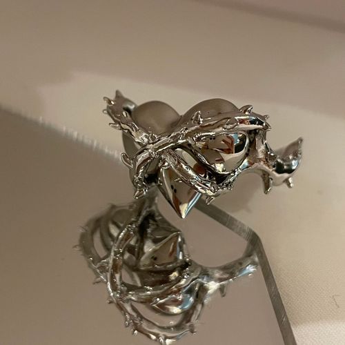 Bague Ouverte Rouge Sur Épine Pour Femme, Bijoux De Ixpersonnalisés, Cadeau, Vent Froid, Amour, Nouveau, 2023