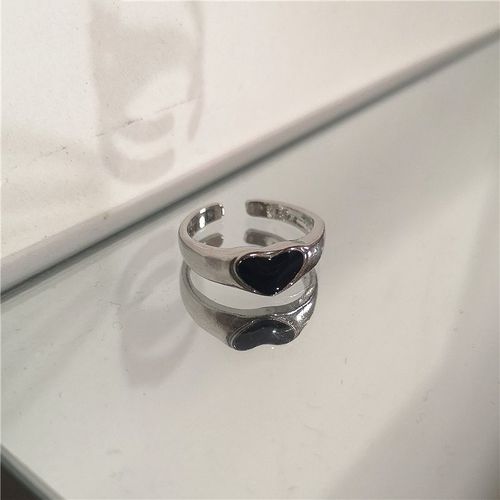Bague Punk Gothique Épines Noir Argent, Anneau Réglable Ouvert En Métal Pour Femmes, Hommes Et Filles, Bijoux De Fête Grunge Y2k, 2022