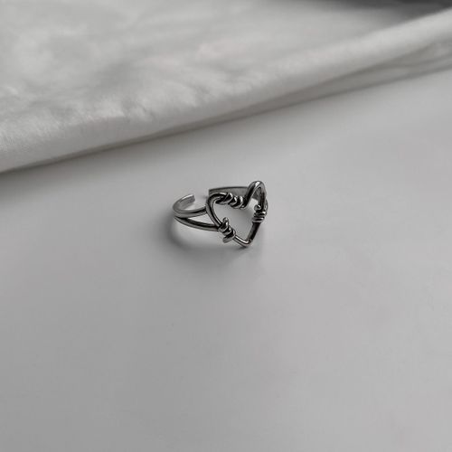 Bague Punk Gothique Épines Noir Argent, Anneau Réglable Ouvert En Métal Pour Femmes, Hommes Et Filles, Bijoux De Fête Grunge Y2k, 2022