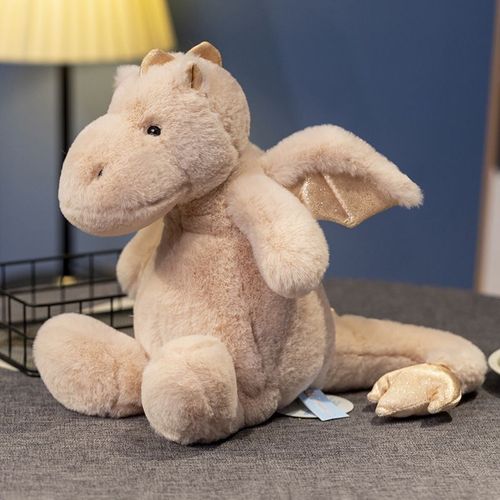 Peluche Dinosaure De Dessin Animé Assis Petit Dragon Volant Poupée Mignonne Poupée Douce Poupée Cadeau Dragon Volant Rose Assis - 30 Cm 0,28 Kg