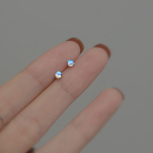 Boucles D'oreilles Aurore Pour Femmes, Livraison Gratuite, Petits Clous Pour Femmes, Clair, Luxueux, Charmant, Pierre De Lune, Bijoux Exquis, Cadeaux Pour Étudiants, 2022