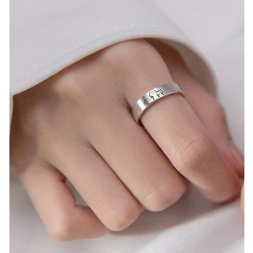 Bagues De Couple Ouvertes En Strass Pour Femmes Et Hommes, Bagues Réglables, Bijoux D'anniversaire Romantiques Pour Amoureux