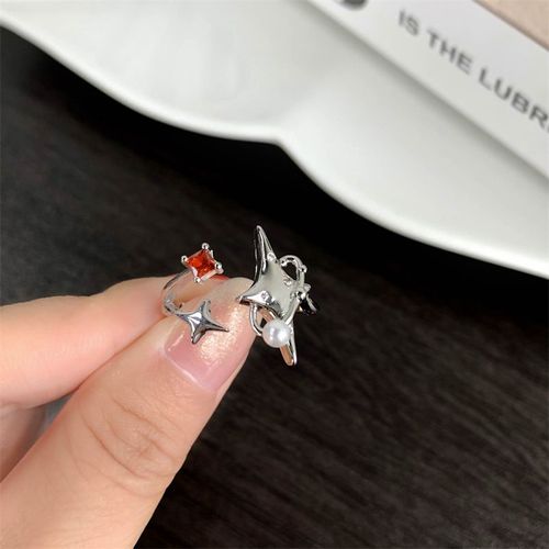 Bague Papillon Rouge Gothique Punk Pour Femme, Bague De Luxe Haut De Gamme, Ouverture Réglable, Style Français, Bijoux De Fête Personnalisés, Cadeau