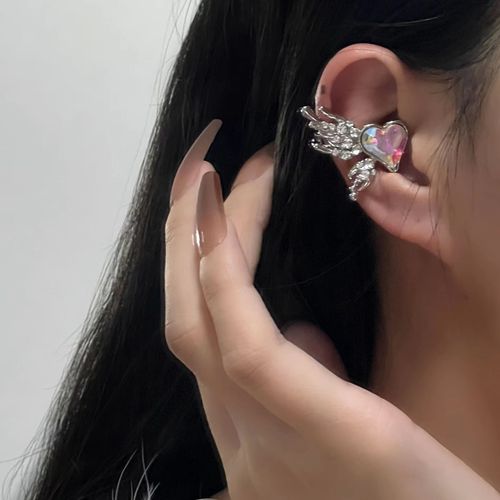 Réinitialisation De Boucles D'oreilles Étoiles En Biscuits Brillant Pour Femme, Clip D'oreille Femme, Pas De Piercing D'oreille, Mancommuniste D'oreille Tendance, Cadeau De Bijoux, Document Argenté, 2