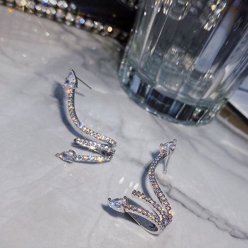 Réinitialisation De Boucles D'oreilles Étoiles En Biscuits Brillant Pour Femme, Clip D'oreille Femme, Pas De Piercing D'oreille, Mancommuniste D'oreille Tendance, Cadeau De Bijoux, Document Argenté, 2
