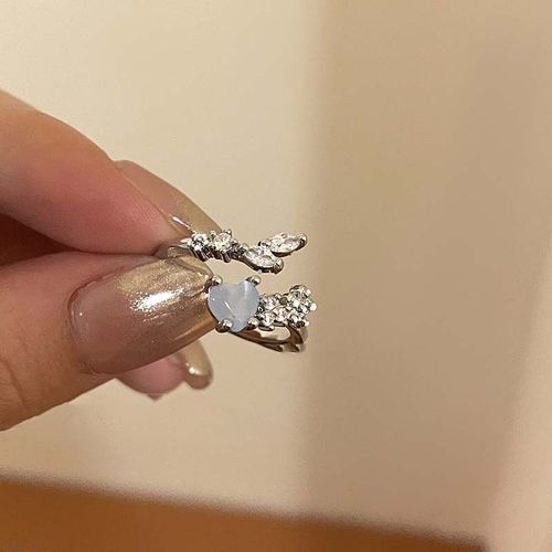 Bague Punk En Forme De Gouttelette Pour Femme, Vintage, Gothique, Cristal Vert, Bague Pour Femme, Hip Hop, Bijoux De Fête, Cadeau, Nouvelle Mode, 2023