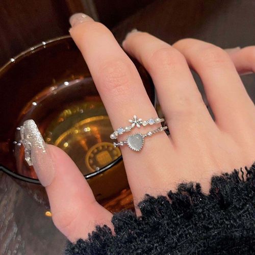 Bague Punk En Forme De Gouttelette Pour Femme, Vintage, Gothique, Cristal Vert, Bague Pour Femme, Hip Hop, Bijoux De Fête, Cadeau, Nouvelle Mode, 2023