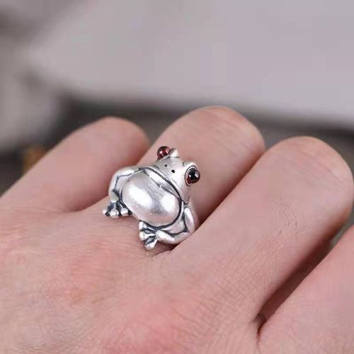 Bagues Punk Vintage Grenouille Animal Pour Femmes, Anneau Rond En Métal, Bague De Mariage, Cadeaux De Ixgrilfriend Pour Hommes