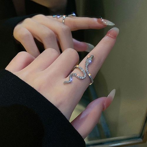 Bague Opale Vintage Y2k Pour Fille, Anneau Ouvert Irrégulier, Pierre De Lune, Géométrique, Esthétique Coréenne, Bijoux Chimegirl