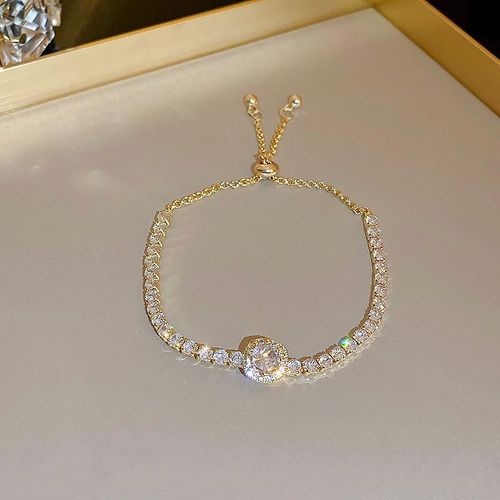 Bracelet Coeur D'amour Plaqué Or Réglable Pour Femme, Bijoux Cadeaux, Plein De Biscuits, Nouveau, Chimpink Zwords, 2022
