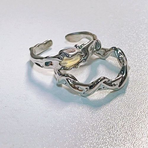 Bague Papillon En Cristal Violet Avec Ouverture Réglable Pour Femme, Bague Étoile Irrégulière Liquide, Accessoires De Bijoux Vintage, Esthétique Fille
