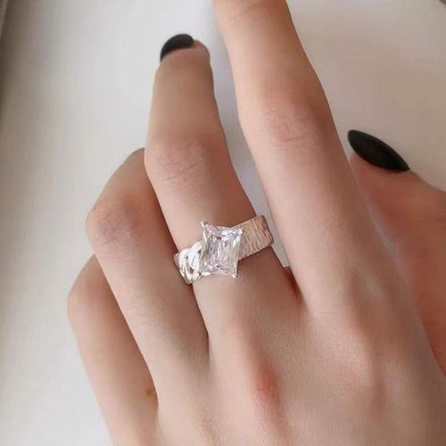 Bague Ouverte Coeur En Cristal Rose Kpop Pour Femme, Mariage Bff, Luxe, Vintage, Grunge, Bijoux Esthétiques, Accessoires Emo Y2k, Nouveau, 2023