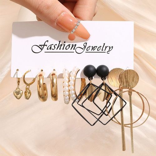 Ensemble De Boucles D'oreilles En Or Pour Femmes Et Filles, Perle Géométrique Colorée, Résine Torsadée, Grand Cerceau, Fête De La Mode, Cadeaux De Bijoux, Document, 2022