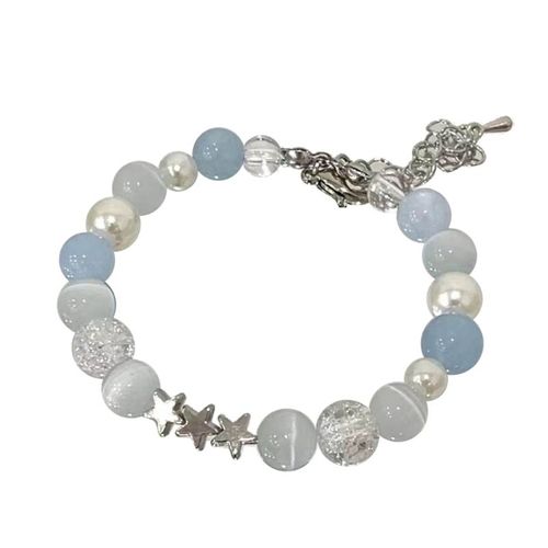 Bracelet Perlé Clair À La Mode Cristal Étoile Bracelets Perlés Cristal Étoile Bracelets Esthétique Charme Wirst Bijoux Pour