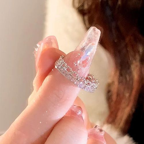 Bagues Ouvertes En Forme De Coeur Pour Femmes, Opale En ¿Il De Chat, Design Réglable, Premium, Bijoux Tendance, Cadeaux Pour Fête De Mariage