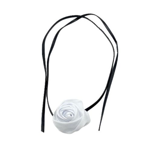 Collier Ras Du Cou Fleur Rose, Collier Simple, Mode, Livraison Directe