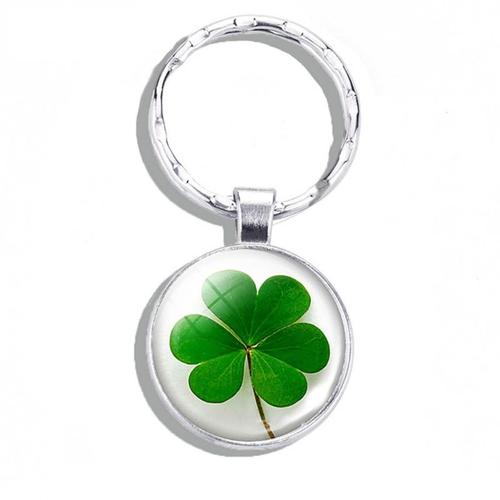 Porte-Clés De Voiture Eververs En Verre Cristal, Pendentif 4 Cuir Chevelu, Porte-Clés Porte-Bonheur, Cadeau De Bijoux, Livraison Directe