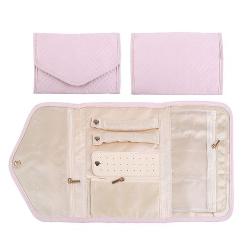 Organisateur De Bijoux De Voyage, Étui À Bijoux Pliable En Rouleau Pour Voyage Boucles D'oreilles/Bagues/Diamant/Colliers/Bracelets/Broches