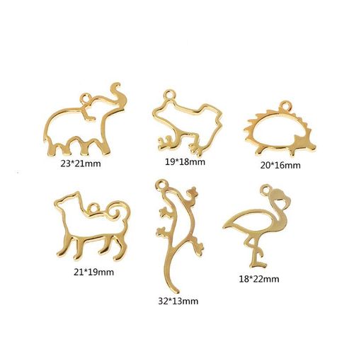 Collier Pendentif Avec Cadre En Métal Doré, 6 Pièces, Mignon Cadre Ajouré, Chaton Chat, Uv, Résine Époxy, Outils, Accessoires Faits À La Main