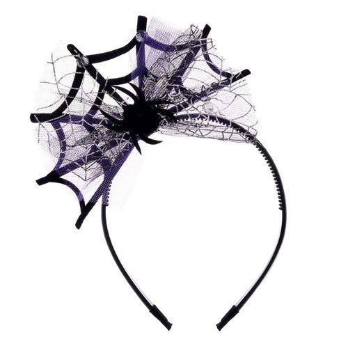 Spider Web Shape Hair Hoop Cute Photoshoot Hair Holder Rave Party Headwear Dropship