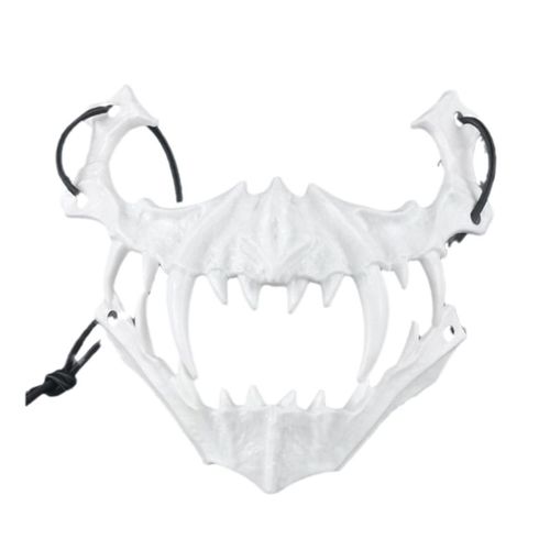 Masque Japonais En Plastique Pour Halloween, Dragon, Dieu, Loup, Cosplay, Squelette, Animal, Unisexe, Fête, Spectacle Sur Scène, Livraison Directe