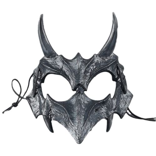 Masque Japonais En Plastique Pour Halloween, Dragon, Dieu, Loup, Cosplay, Squelette, Animal, Unisexe, Fête, Spectacle Sur Scène, Livraison Directe