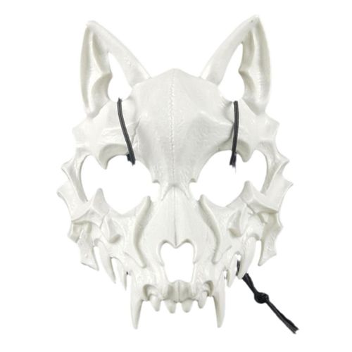 Masque Japonais En Plastique Pour Halloween, Dragon, Dieu, Loup, Cosplay, Squelette, Animal, Unisexe, Fête, Spectacle Sur Scène, Livraison Directe