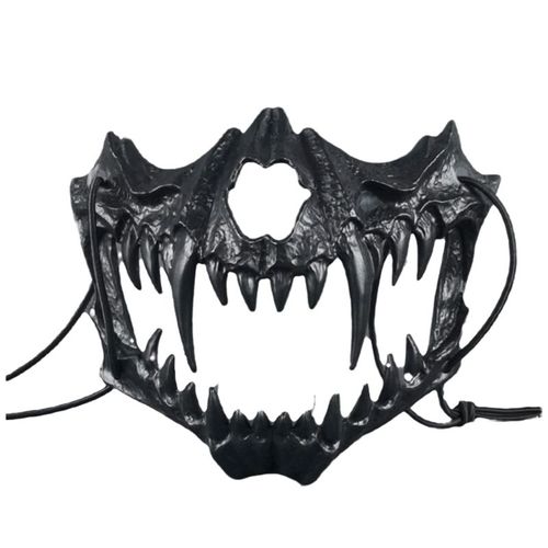 Masque Japonais En Plastique Pour Halloween, Dragon, Dieu, Loup, Cosplay, Squelette, Animal, Unisexe, Fête, Spectacle Sur Scène, Livraison Directe