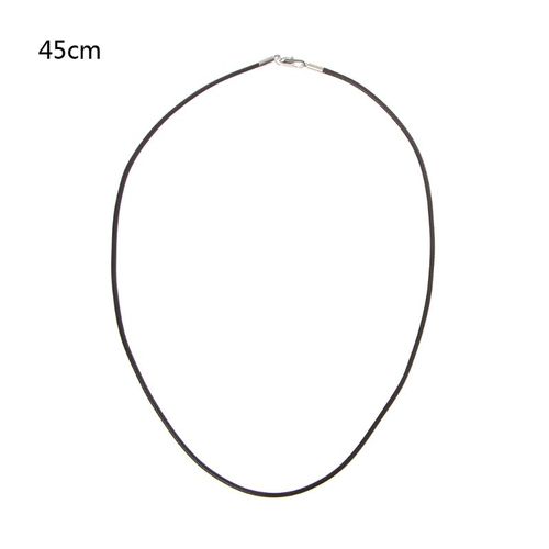 Cordon En Cuir De Soie Noir De Haute Qualité, Chaîne De Collier Avec Fermoir À Griffe De Homard, Livraison Directe, Nouveau
