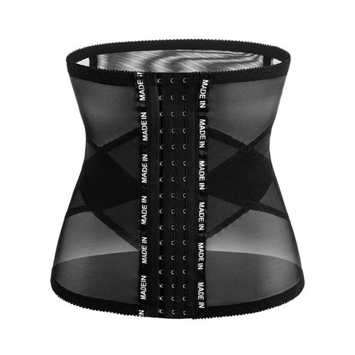 Ceinture D'entraînement À La Taille Pour Femmes, Corset De Fitness Sous Le Buste, Serre-Taille, Soutien Du Dos Avec Crochets Réglables, Maille, Livraison Directe