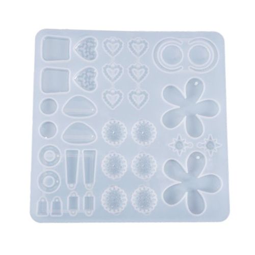 Moule En Résine Époxy Cristal, Boucle D'oreille Pendentif, Moulage En Silicone, Artisanat, Outils De Fabrication De Bijoux