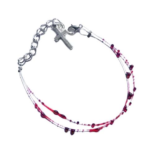 Créativité Gothique Mince Goutte De Sang Bracelets Pour Femmes Filles Mode Personnalité Dropship