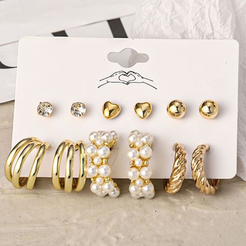 Ensemble De Boucles D'oreilles En Métal Plaqué Argent Pour Femmes, Cercle Géométrique, Boucles D'oreilles Pendantes, Ensembles De Boucles D'oreilles Pendantes, Bijoux Chimexquis