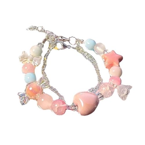 Mode Cristal Perlé Bracelets Bracelets Doux Réglable Charme Bracelets Téléphone Chaîne D'été Bijoux Pour Femmes Dropship