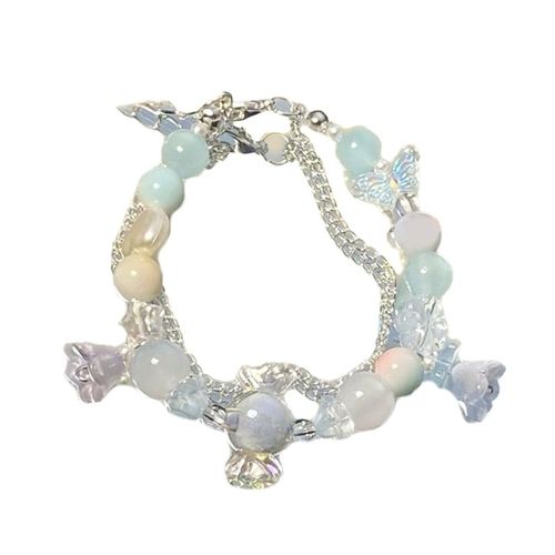 Mode Cristal Perlé Bracelets Bracelets Doux Réglable Charme Bracelets Téléphone Chaîne D'été Bijoux Pour Femmes Dropship
