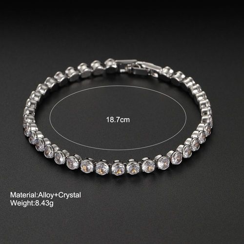Bracelets En Cristal Plaqué Argent Pour Femme, Accessoires De Bijoux Fantaisie, Breloque Papillon, Luxe Abordable, Fête De Mariage