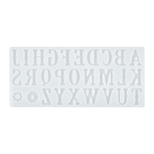 3 Tailles Anglais Lettre Porte-Clés Bricolage Époxy Artisanat Pendentif Boucles D'oreilles Bijoux Moule Livraison Directe