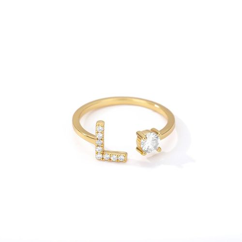Initiale A-Z 26 Lettre Bague Pour Femmes Couple Fiançailles Bijoux De Mariage Hommes Charme Bague Cadeau De Noël Zcomprend Sur Incrustation Réglable