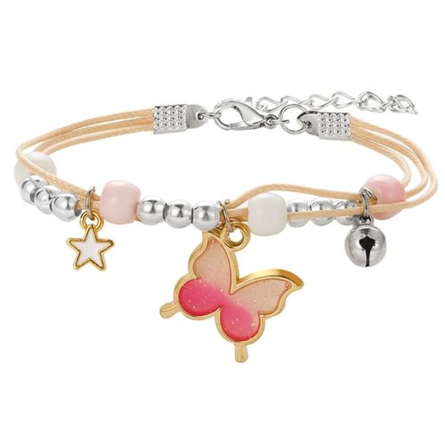 Bracelets À Breloques En Céramique Vintage, Joli Papillon, Requin Quantique, Bracelet Multicouche Pour Femme, Étudiante, Couple, Bijoux Bohèmes, Cadeau