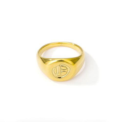 A-Z Initiale Lettre En Acier Inoxydable Bijoux Anneaux Pour Femmes Hommes Vintage Alphabet En Métal Chimcouple Chunky Anneaux Bague Bff Cadeaux