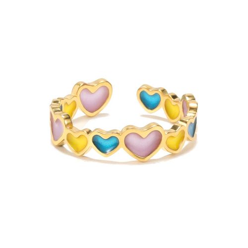 Bague Lumineuse Colorée Et Romantique Pour Femmes, Vintage, C¿Ur, Rose, Fleur, Papillon, Mode, Bijoux De Fête Disco, Cadeau De Noël