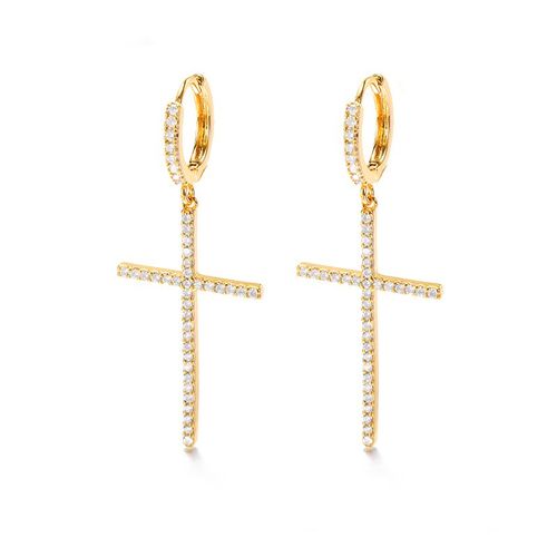 Boucles D'oreilles Pendantes Edward Scissorhands Pour Hommes Et Femmes, Bijoux En Cristal, Accessoires De Piercing D'oreille, Clé Des Yeux, Croix De Jésus