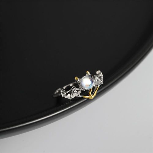 Bague Ouverte Coeur D'amour Pour Femme, Bague En Cristal Géométrique Kpop, Pierre De Lune, Bague Gothique, Accessoires Y2k, Bijoux En Gros