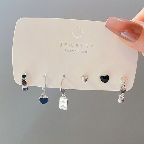 Pendentif Papillon En Métal, Chaîne, Petites Boucles D'oreilles, Bijoux Pour Femmes, Mode Géométrique Irrégulière, Piercing Circulaire, Ensemble De Boucles D'oreilles
